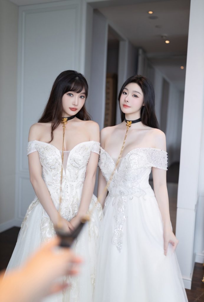 是小逗逗&陆萱萱 - 双人婚纱 [100P-1.13GB]-喵咪社